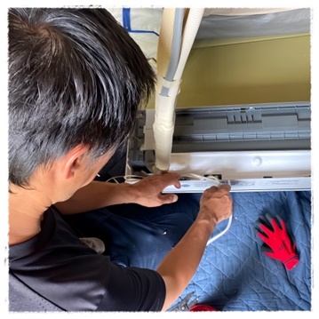 安全なエアコン工事